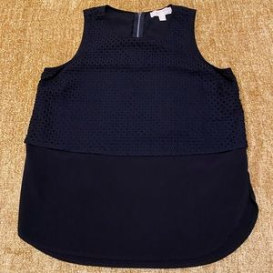 Black MICHAEL KORS sleeveless blouse.